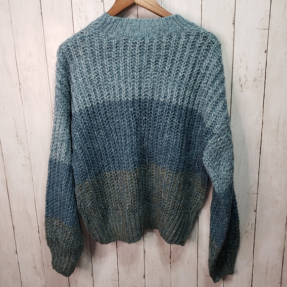 New! Wild Fable Teal Color Block Sweater Size L - Picture 8 of 8